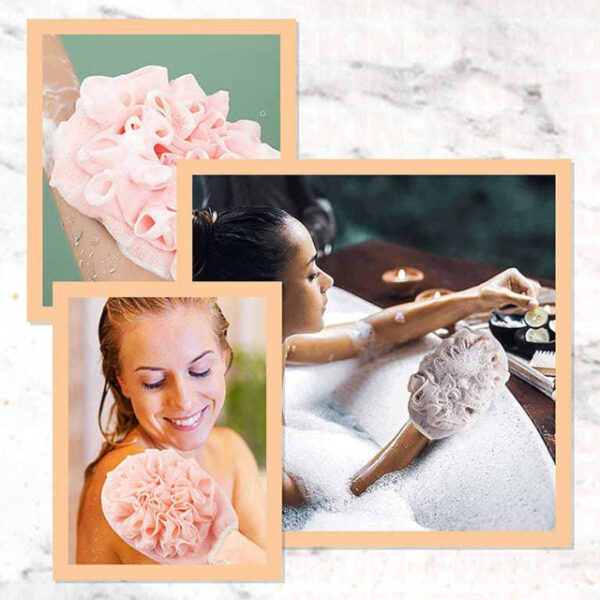 2-in-1 Exfoliating Glove – Dual-Action Scrubber & Loofah for Dead Skin Removal